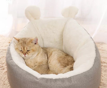 CAT BED SLEEPING BAG (Grey-Medium)